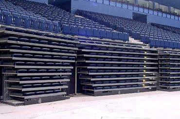 arena seating tapered retractable closed